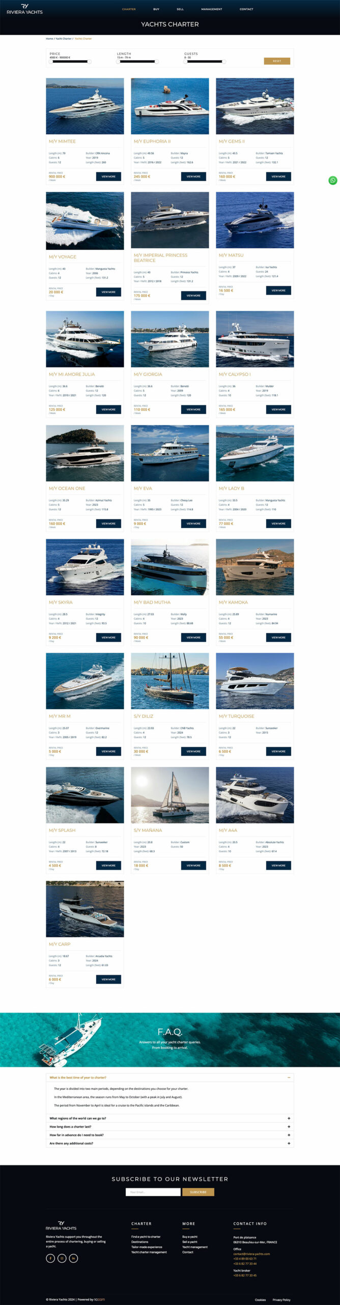 Riviera Yachts